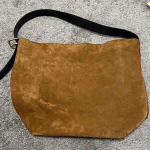 Madewell Tan Suede Shoulder Bag